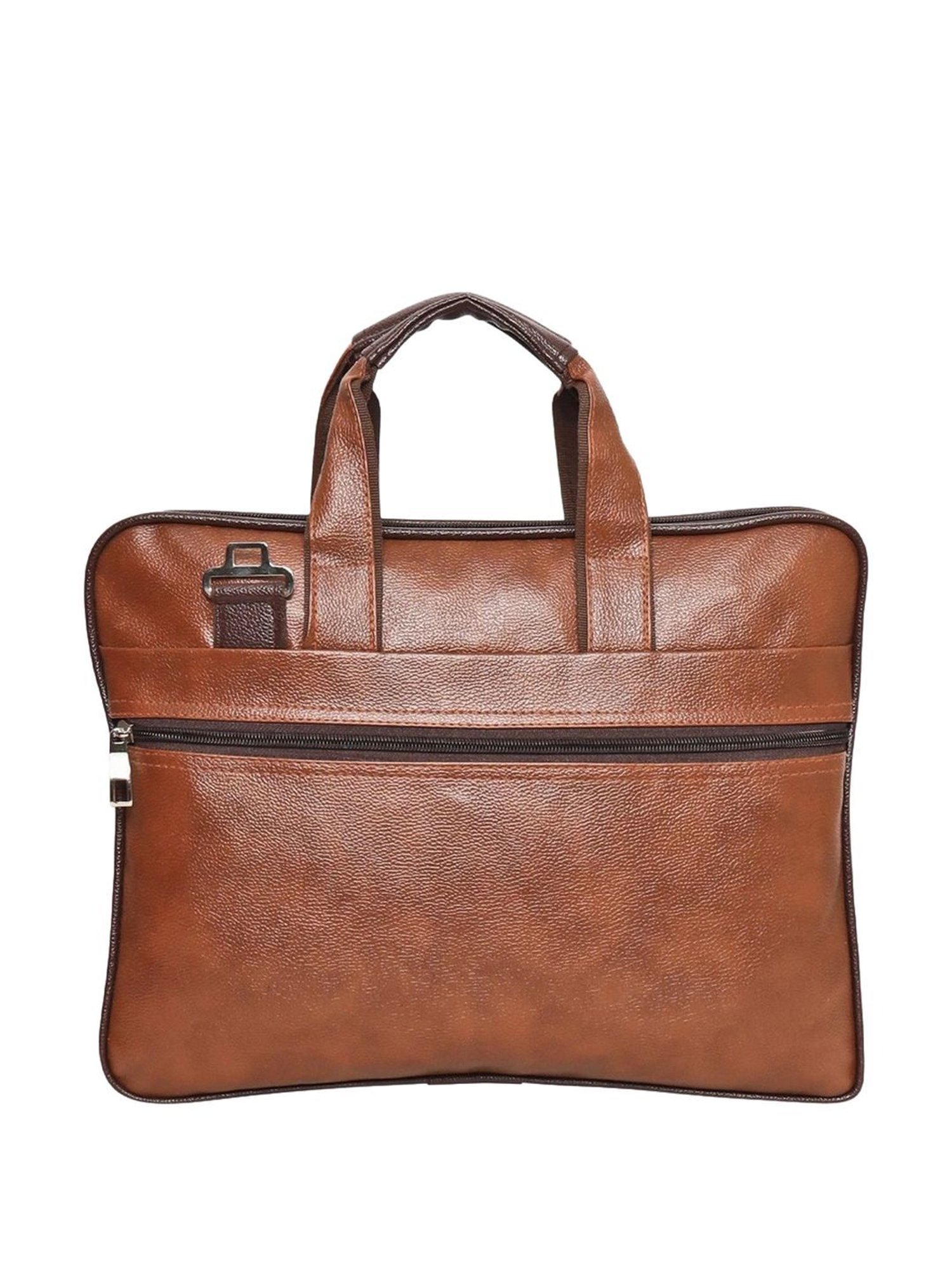Priority Tan Synthetic Large Messenger Bag