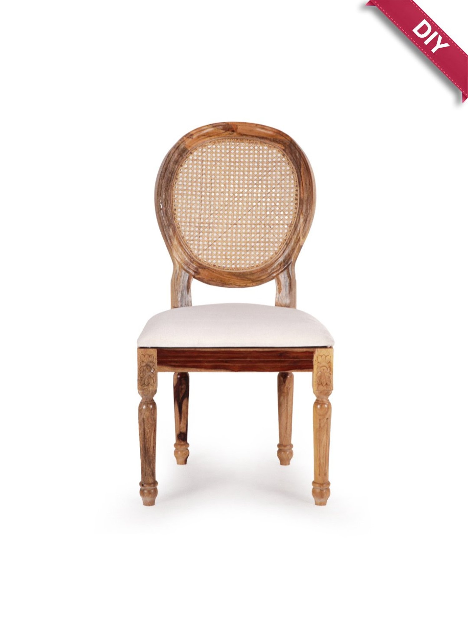 Durian Elanor Modern Brown & Beige Premium Leatherette Dining Chair