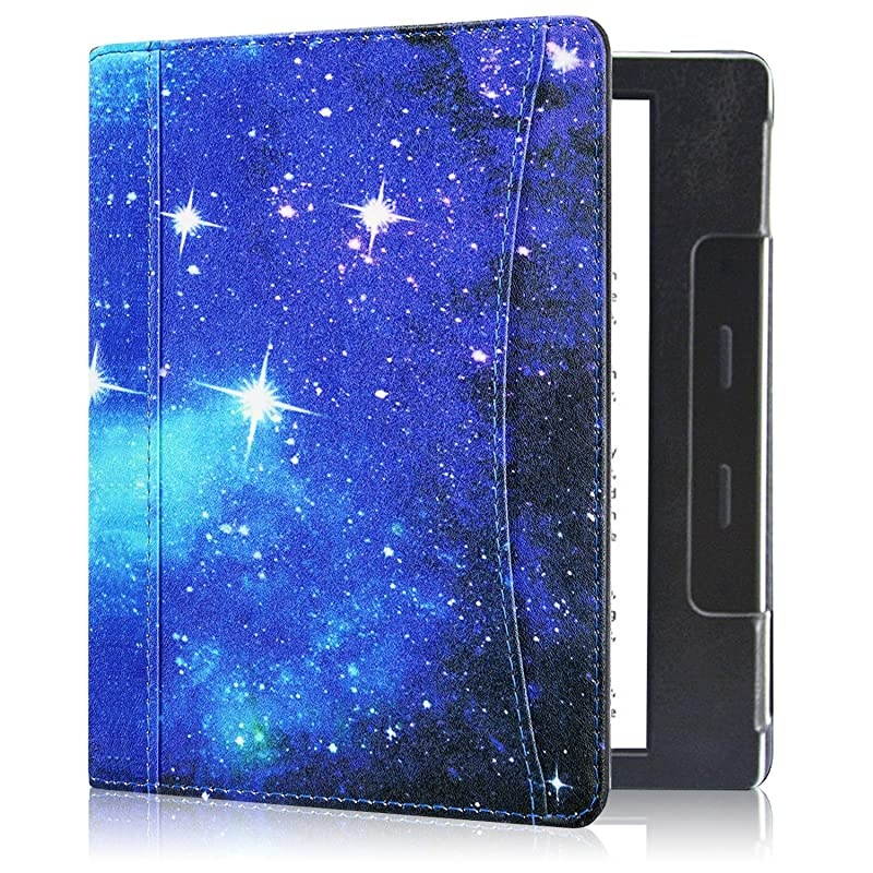 Case Fits AllNew Kindle Oasis 2019 Folio Smart Cover Leather Case with Auto Wake Sleep Feature for Kindle Oasis 10th Generation 2019 Release amp 9th Generation 2017 Release Blue Sky