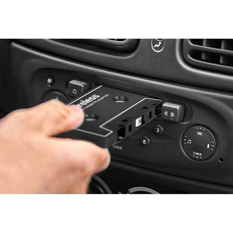 Just Wireless Cassette to 3.5mm Auxiliary Audio Adapter - Black