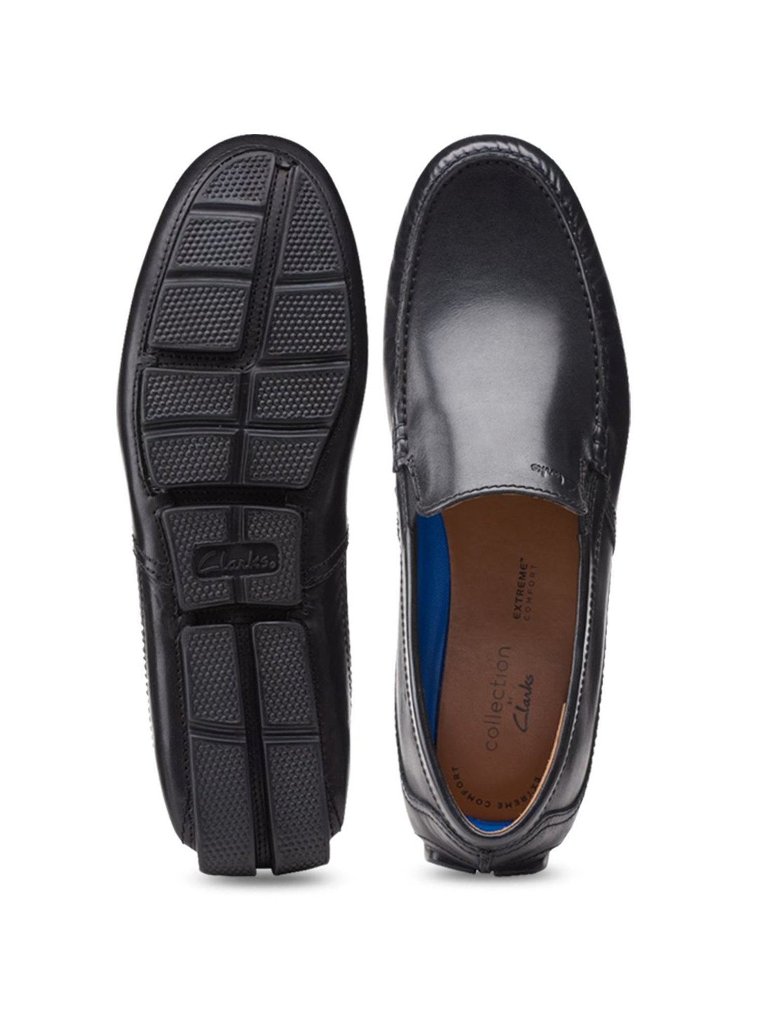 Clarks Men's Markman Plain Black Loafers