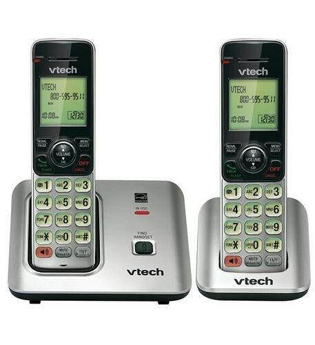 Vtech Expandable DECT 6.0 Cordless Phone w/ 2 Handsets & CID VT-CS6619-2