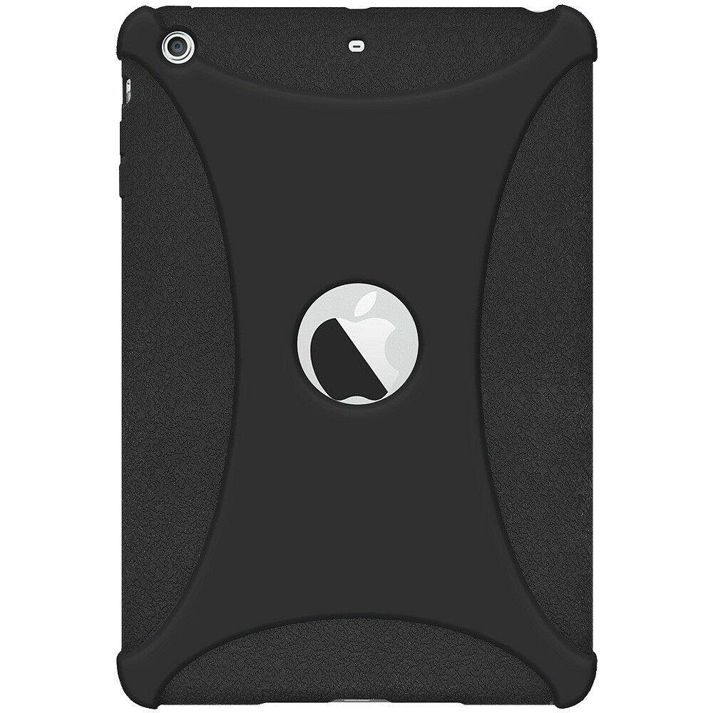 AMZER BLACK SILICONE RUBBER SOFT SKIN JELLY CASE COVER FOR APPLE iPAD MINI