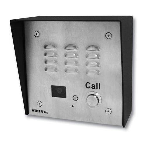 Viking - E-35-EWP - Stainless Steel Handsfree Phone with Dialer and Color Video Camera, Flush Mount with Included