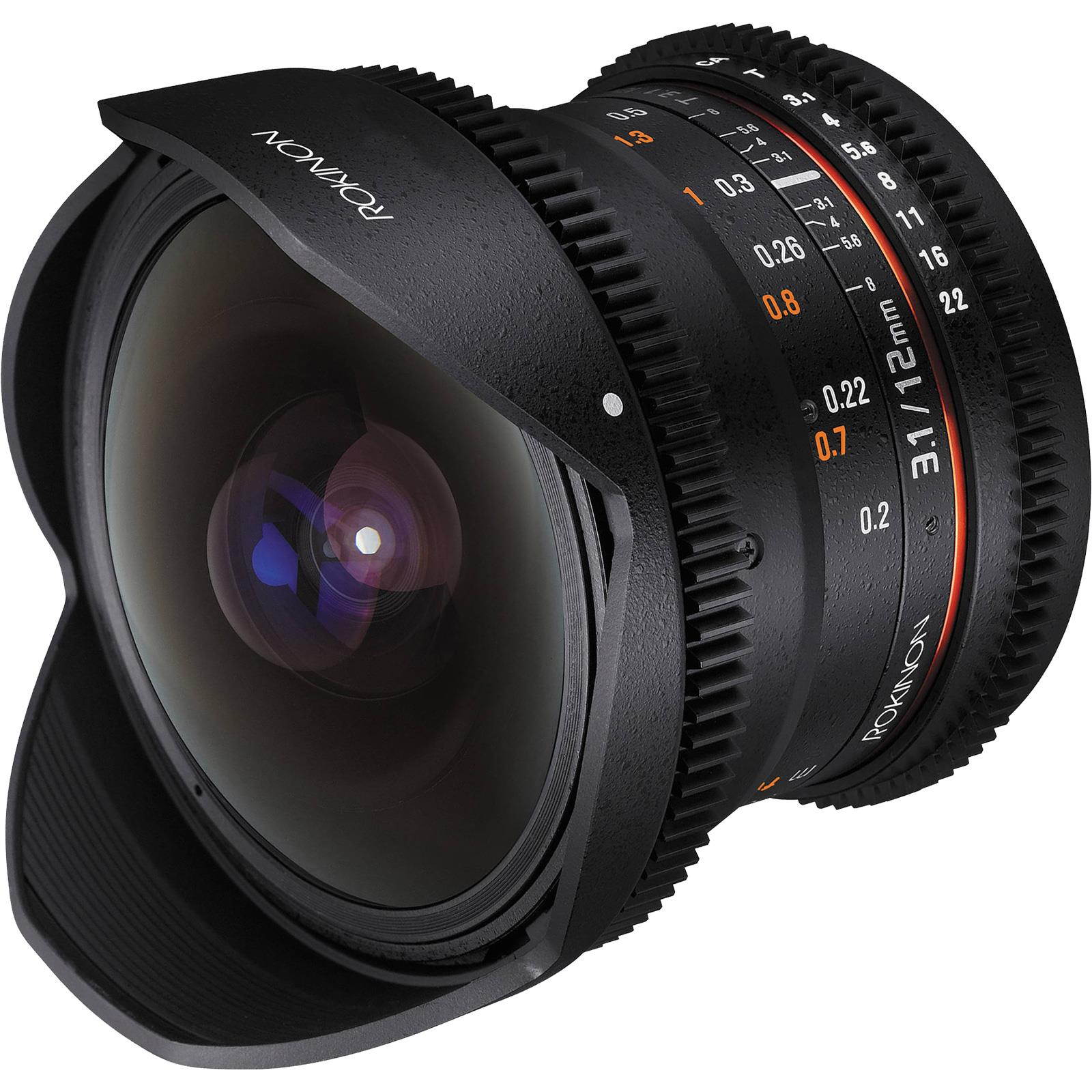 Rokinon 12mm T/3.1 Full Frame Cine DS Fisheye Lens (for Video DSLR Canon EOS Cameras)