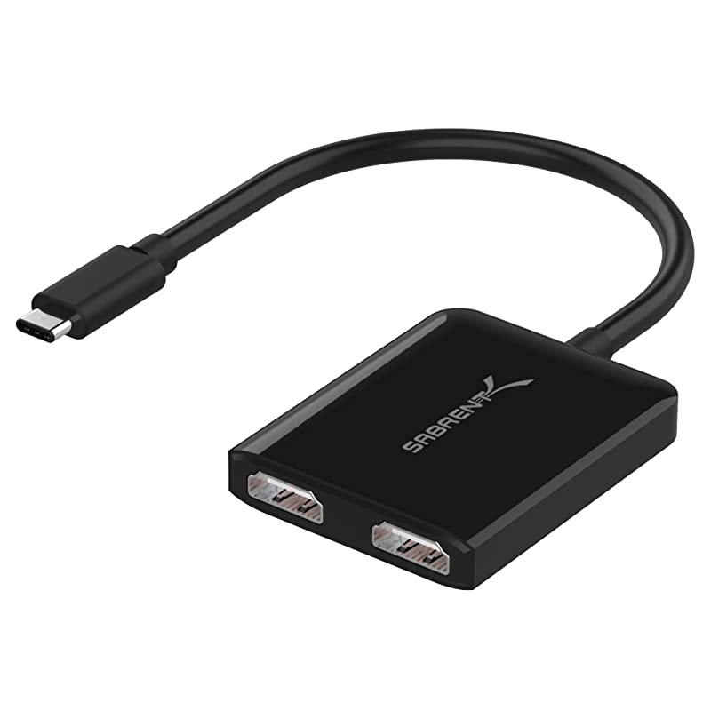 USB TypeC Dual HDMI Adapter Supports Up to Two 4K 30Hz Monitors Compatible with Windows Systems Only DAUCDH