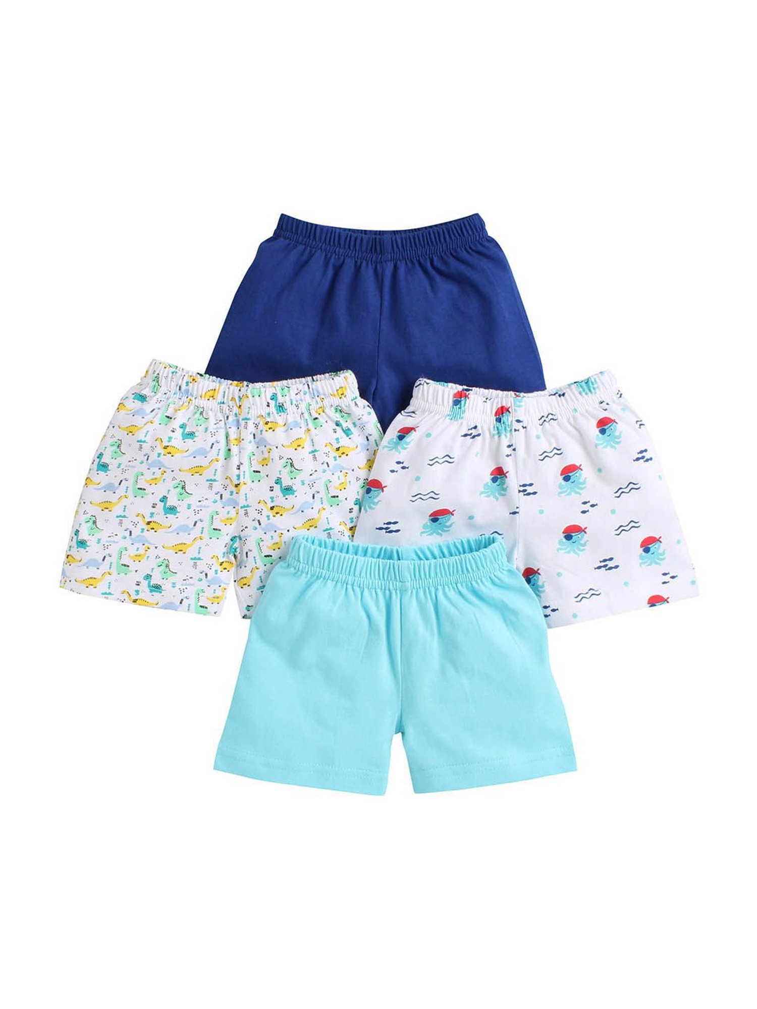Bumzee Boys Multicolor Printed Shorts (Pack Of 4)