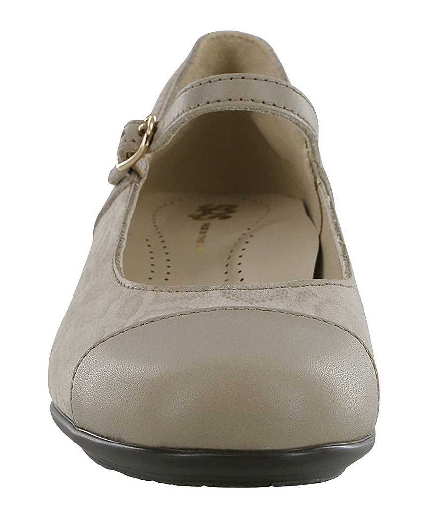 Sas Isabel Leather Block Heel Mary Jane Pumps