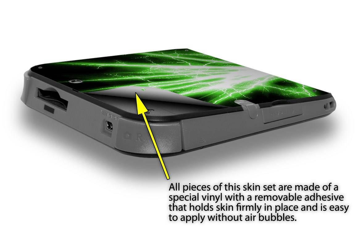 Lightning Green - Decal Style Vinyl Skin fits Nintendo 2DS