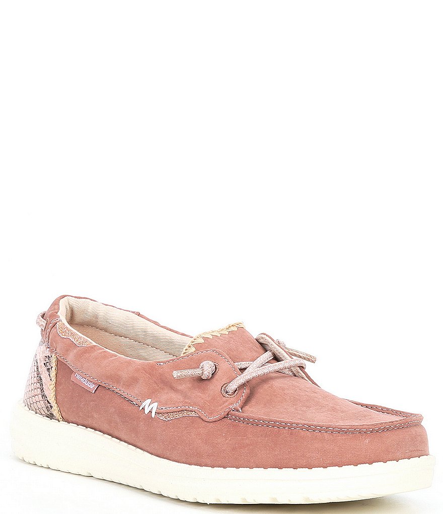 Hey Dude Women's Laila Python Print Washable Boat Shoes