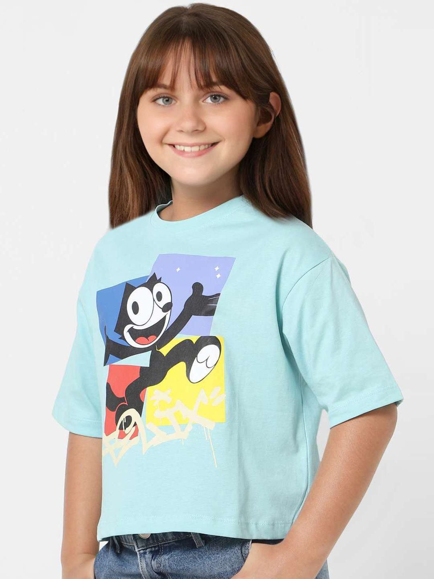 KIDS ONLY Blue Printed T-Shirt