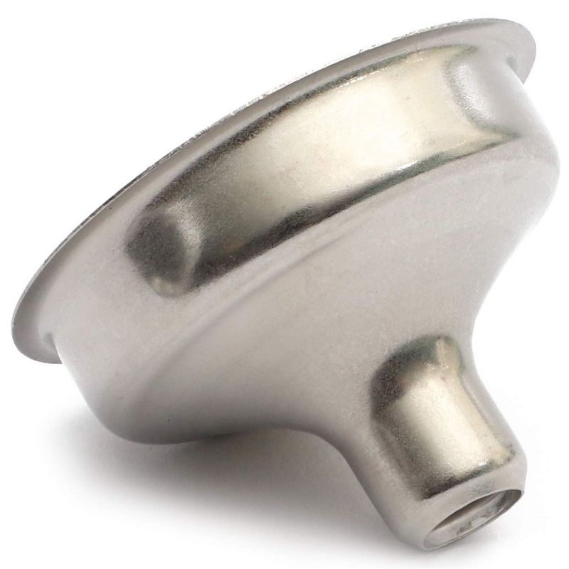 Juvale 12 Pack Stainless Steel Hip Flask Funnels for Liquor, Silver (1.26 in)