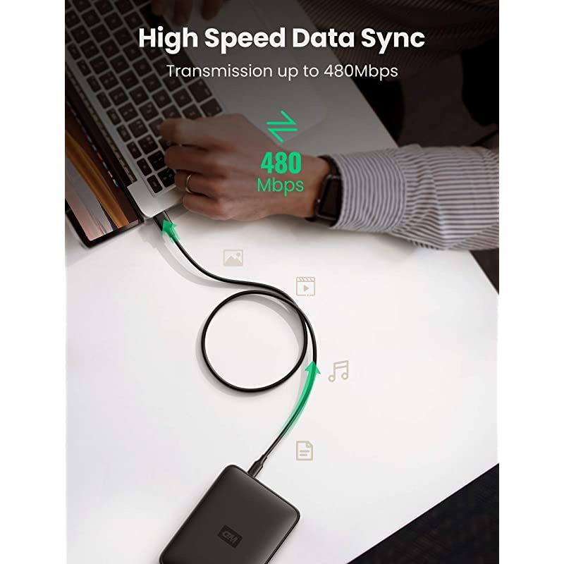 Mini USB Cable USB 20 Type A to Mini B Cable Data Charging Cord Compatible for GoPro Hero 3+ Hero HD PS3 Controller Phone MP3 Player Dash Cam Digital Camera SatNav GPS ReceiverPDA 3ft