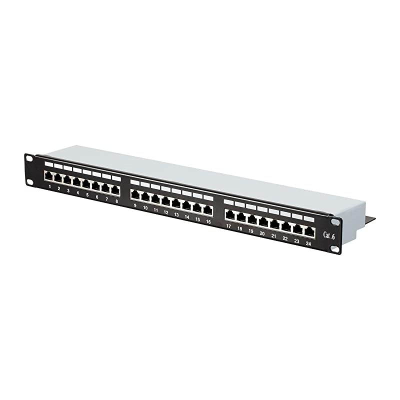 Cat6 FTP 1U Patch Panel 24Port 19 Inch | Dual Krone IDC Entegrade Series