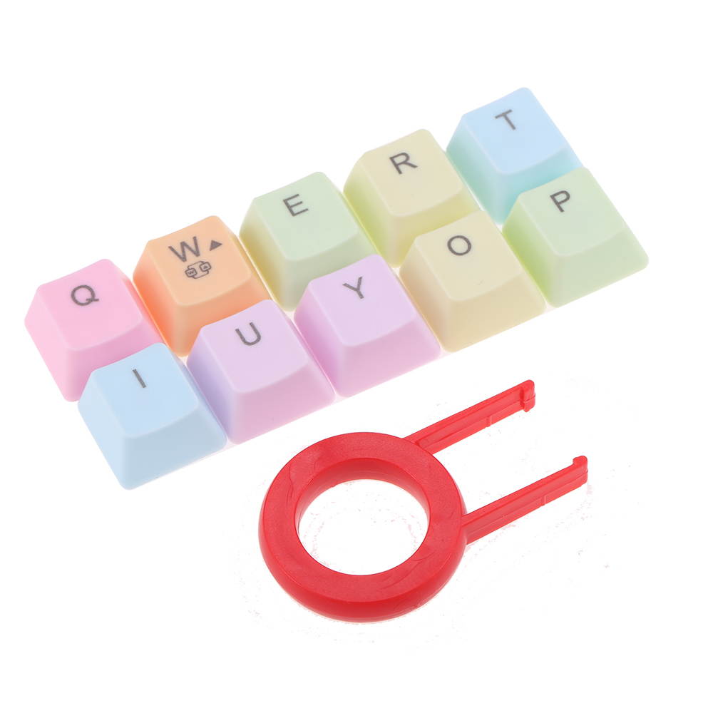 PC Desktop Mechanical Keyboard Cherry MX Switch Rainbow PBT Key Cap 37 Key with Keycap Puller for RGB keyboard