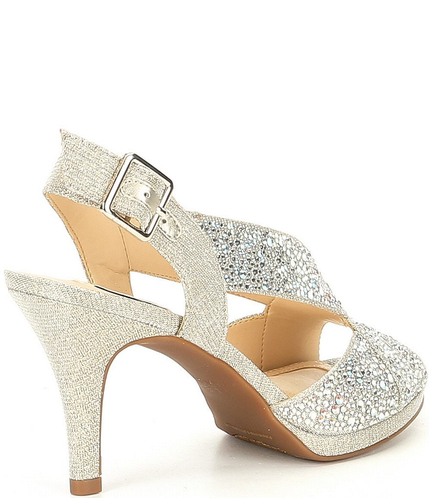 Alex Marie Lavonne Crisscross Platform Dress Sandals