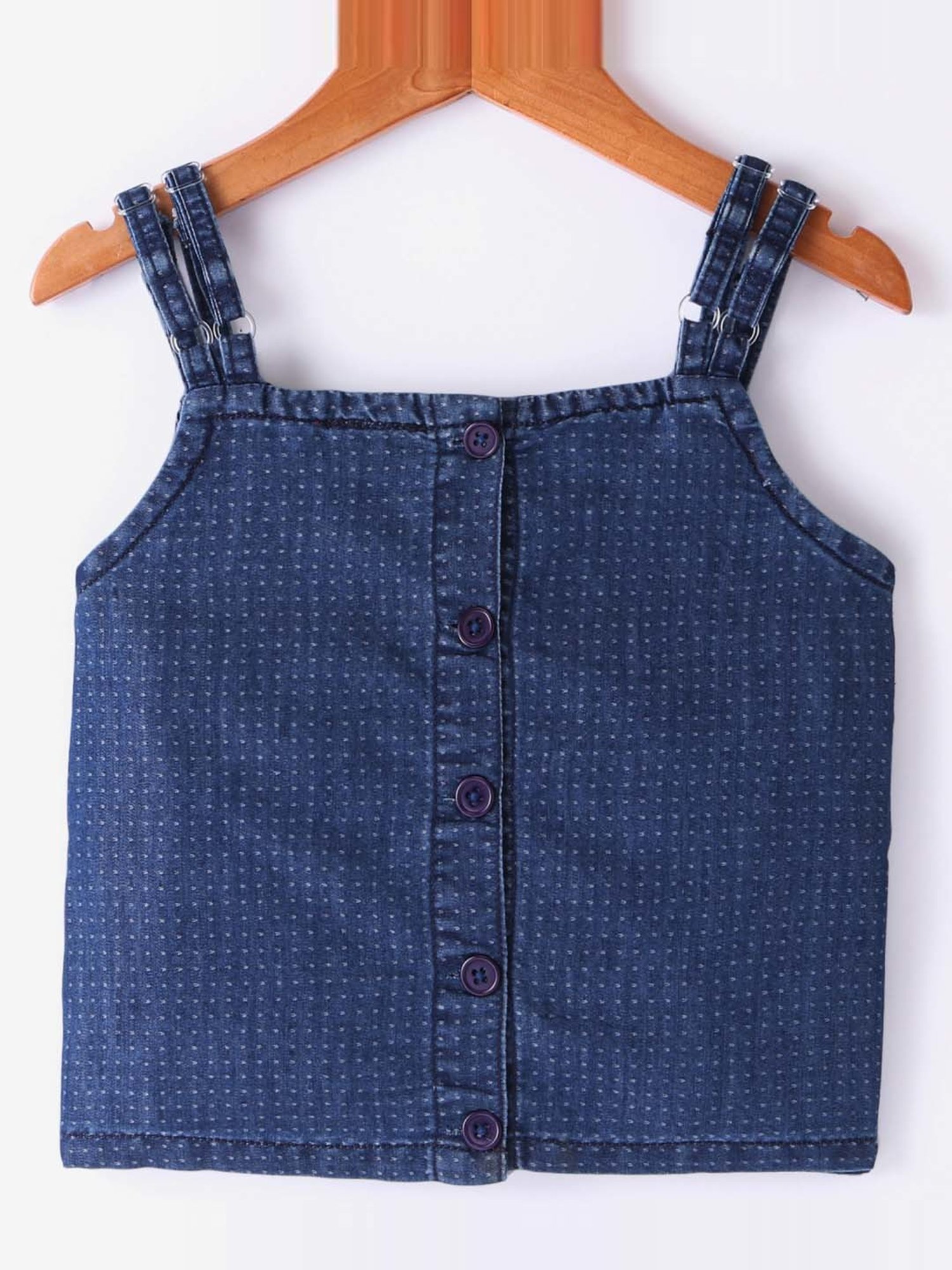 TWISHA Kids Blue & Pink Embroidered Top Set