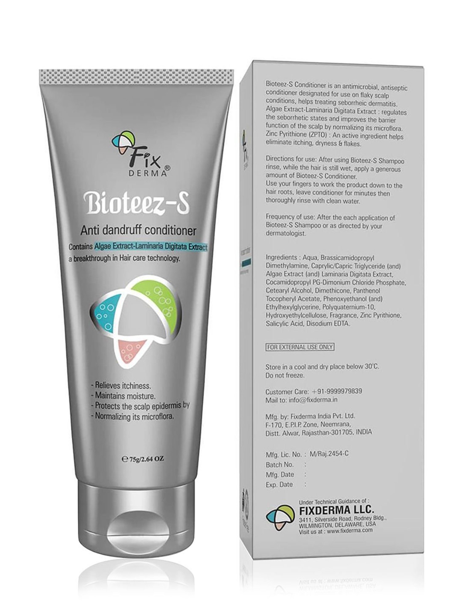 Fixderma Bioteez-S Anti Dandruff Conditioner Relives In Itchiness - 75 gm