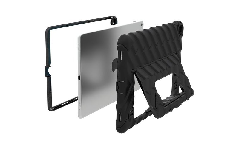 Gumdrop Hideaway Case for iPad Pro 9.7 - For iPad Pro - Black - Scratch Resistant, Impact Resistant - Silicone, Polycarbonate, Rubber
