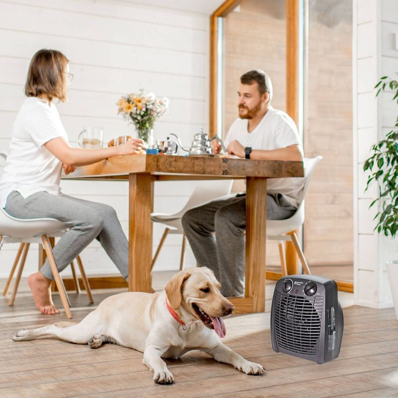 Comfort Zone Heater Fan 1500W Energy Save Black