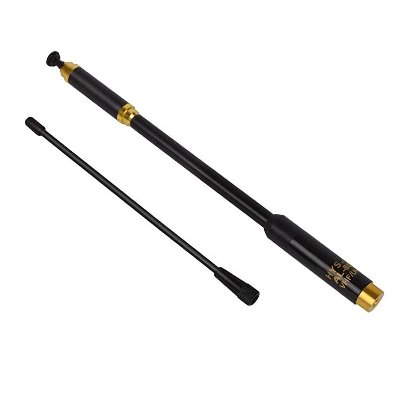 Dual Band SMAMale Antenna Dismountable Telescopic Two Way Radio Antenna VHFUHF 144430MHz for Yaesu Vertex TYT Walkie Talkies335inch