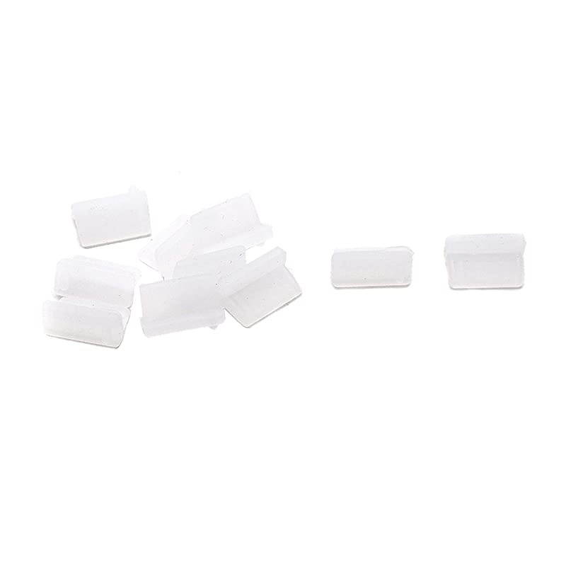 10 Pcs Silicone USB Port Cover Anti Dust Protectors for USB Female Port End Clear