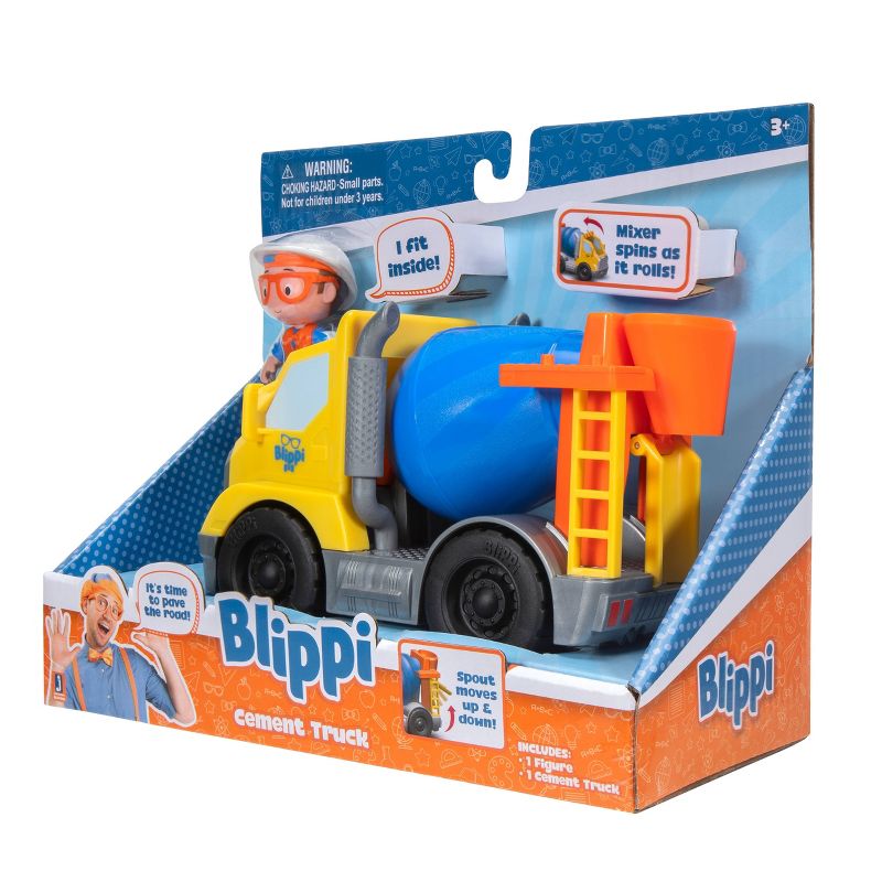 Blippi Cement Truck with Blippi Figure