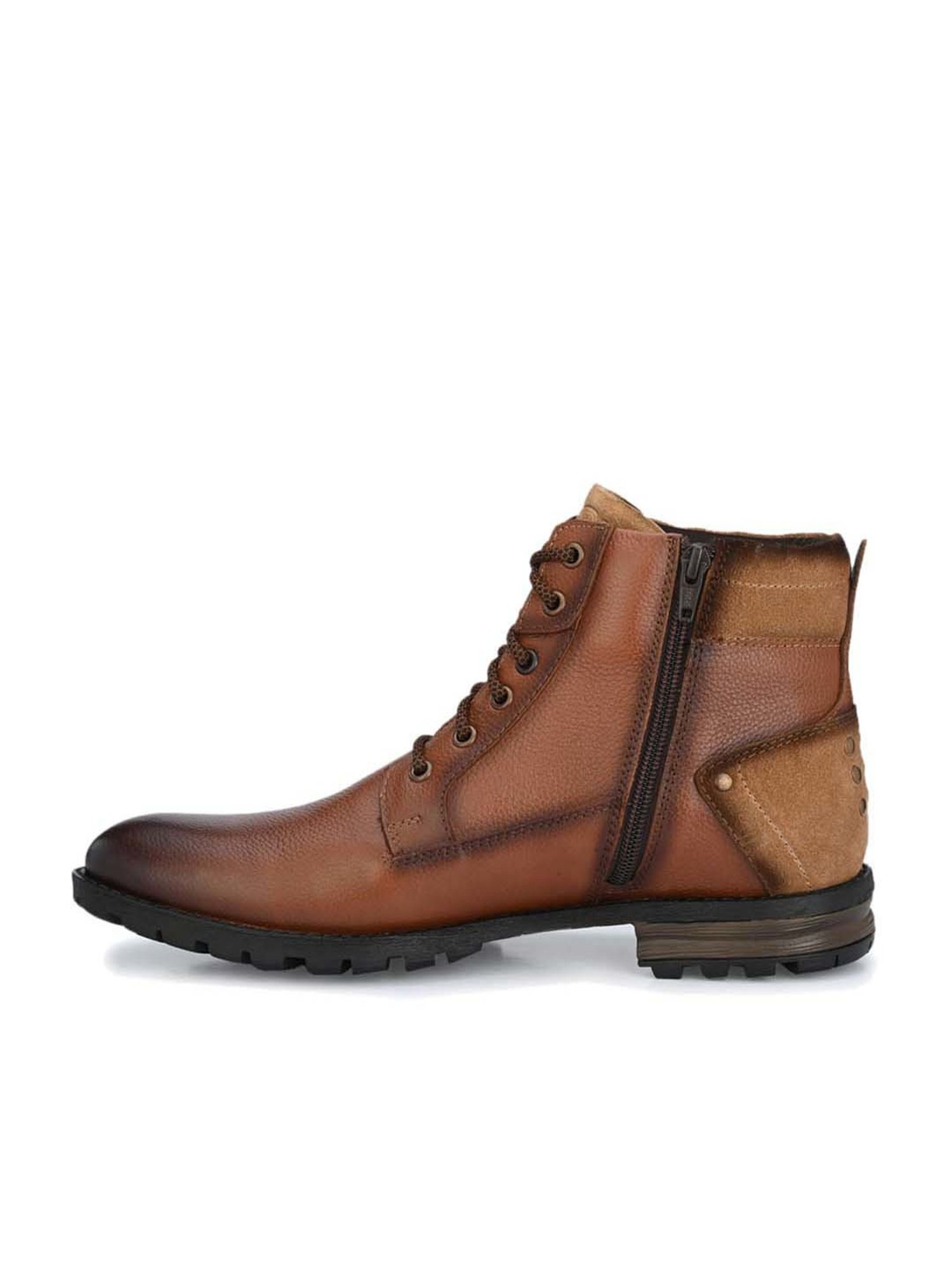 Delize Men's Tan Derby Boots