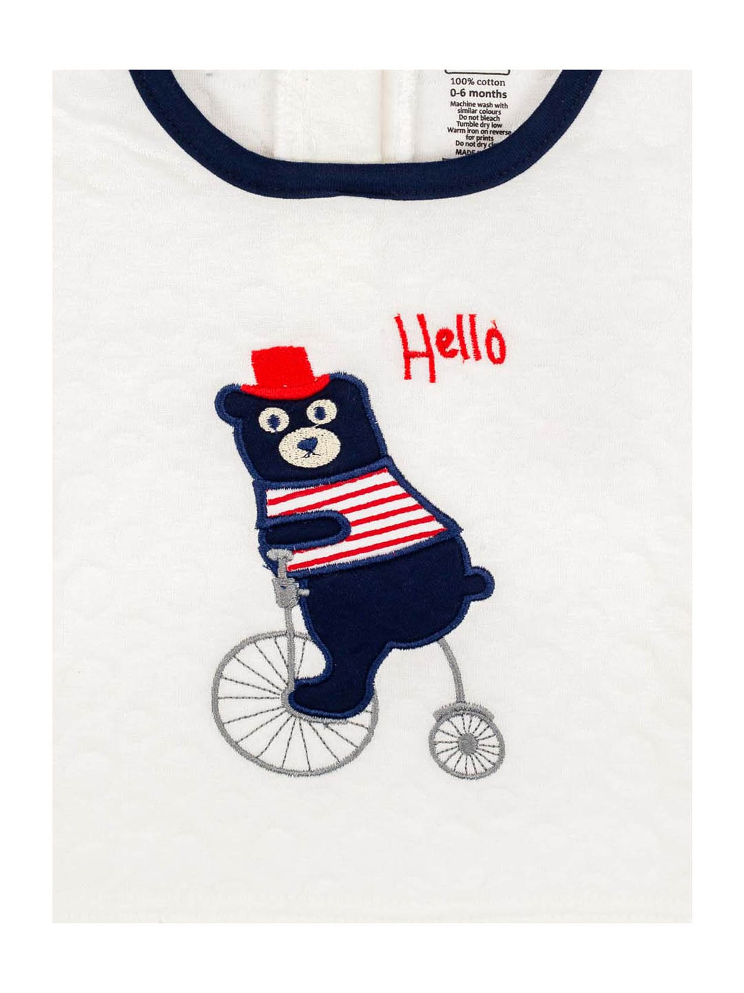 Mee Mee Kids White & Navy Printed T-Shirt with Pants