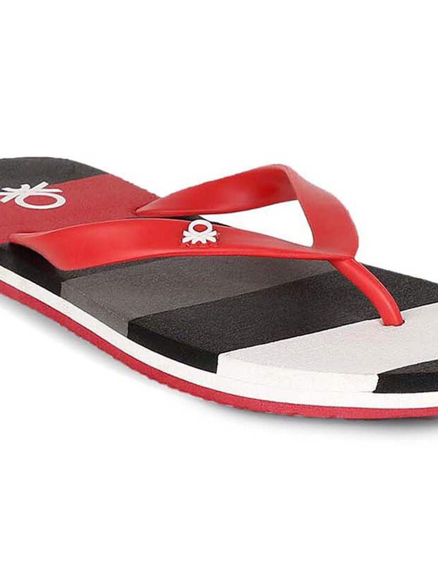United Colors of Benetton Men's Red Flip Flops