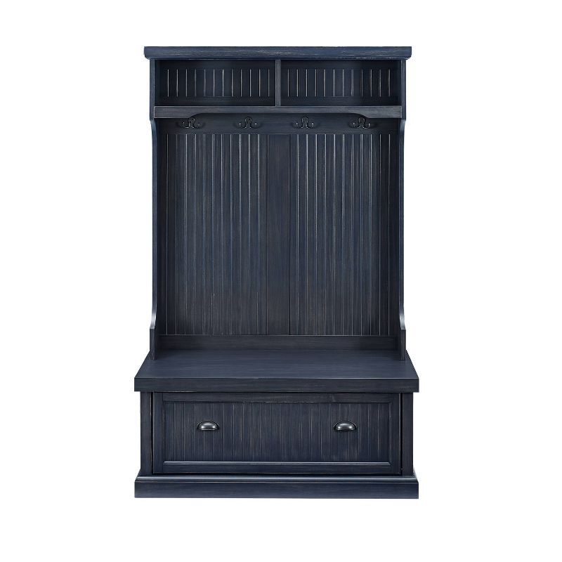 Seaside Hall Tree Distressed Navy - Crosley