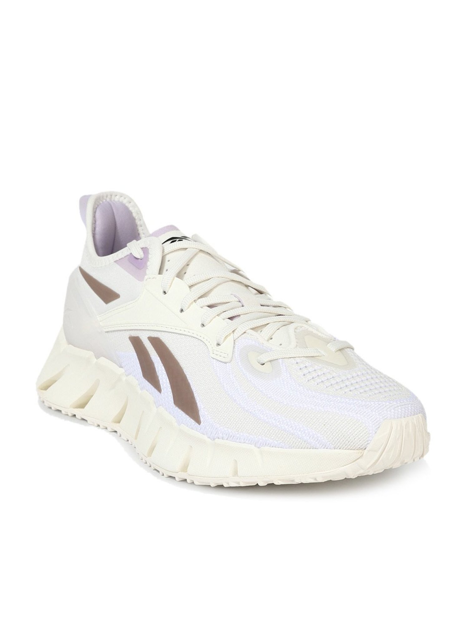 Reebok Women's Zig Kinetica 3 Off White Running Shoes
