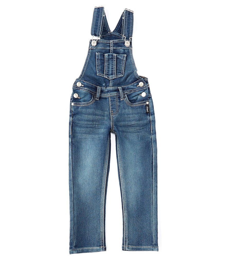 Rare Editions Little Girls 4-6X Printed Chiffon Jumpsuit & Denim Vest Set