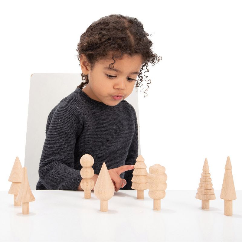 Learning Advantage Natural Woodland Trees - 10 Pieces