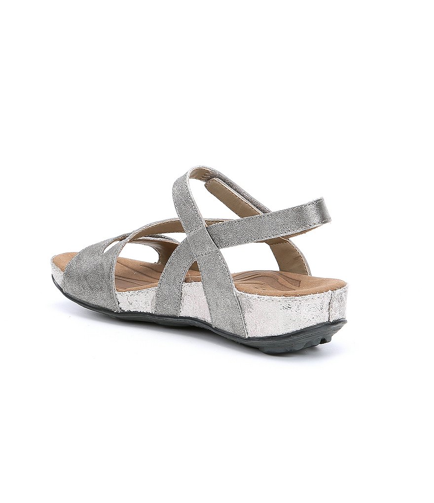 Romika Fidschi 54 Leather Strappy Wedge Sandals