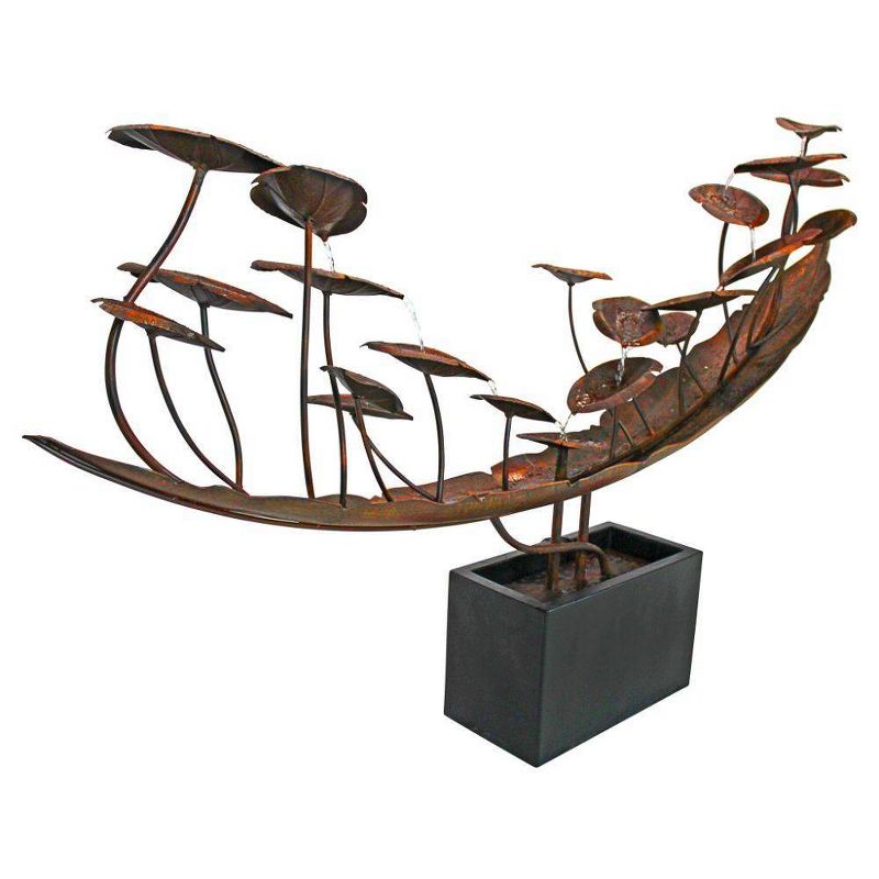 Grande Asian Botanical Cascading Metal Fountain - Acorn Hollow
