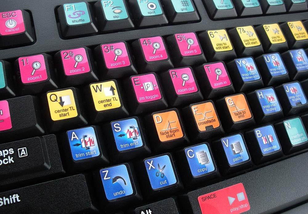 NEW AVID PRO TOOLS KEYBOARD STICKERS SHORTCUT 11.5x13mm