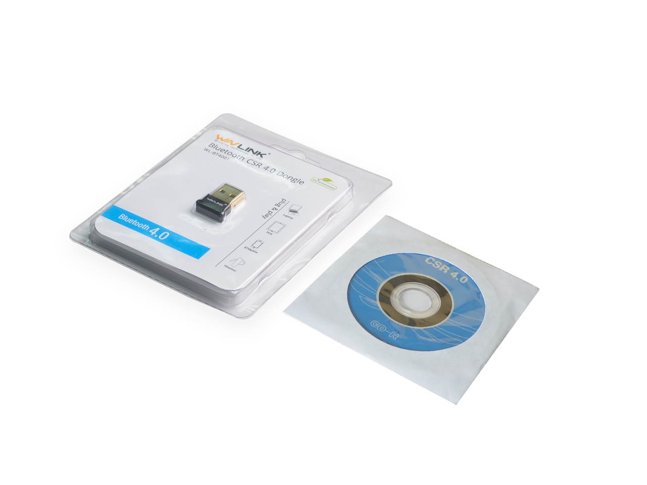 Wavlink Bluetooth 4.0 Adapter, Wireless Bluetooth CSR 4.0 Dongle Adapter  Compatible with Windows 10,8.1/8,7,Vista, XP, 32/64 Bit and Classic Bluetooth, Stereo Headset Compatible