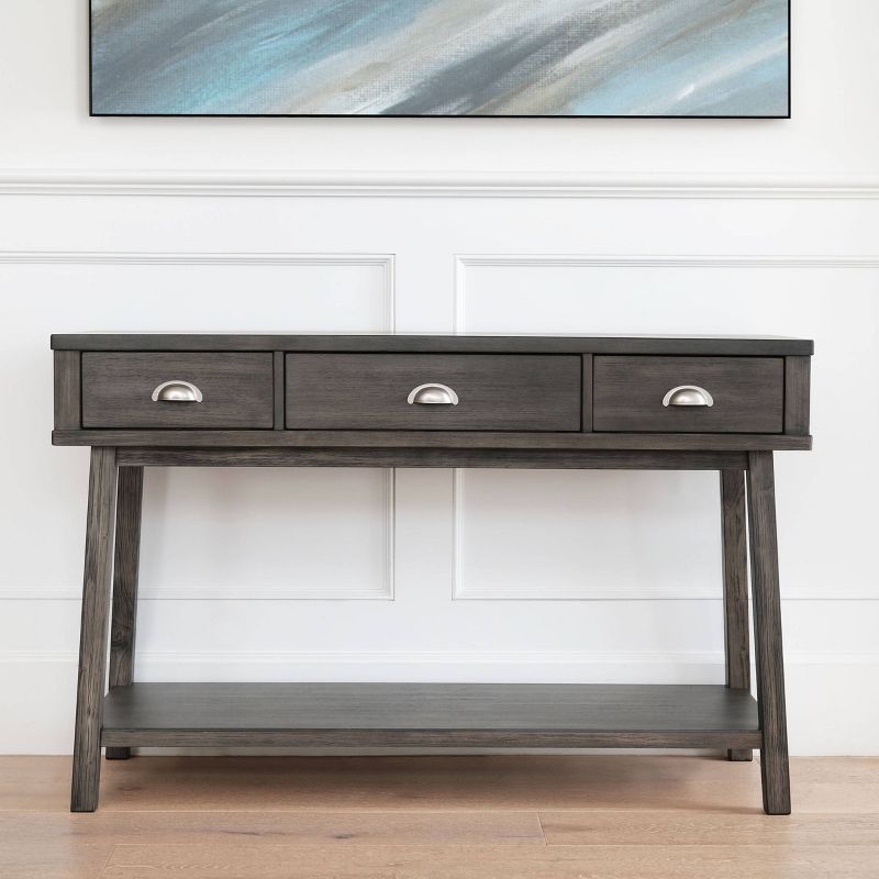 Kaylee Wood Console Table Gray - Abbyson Living