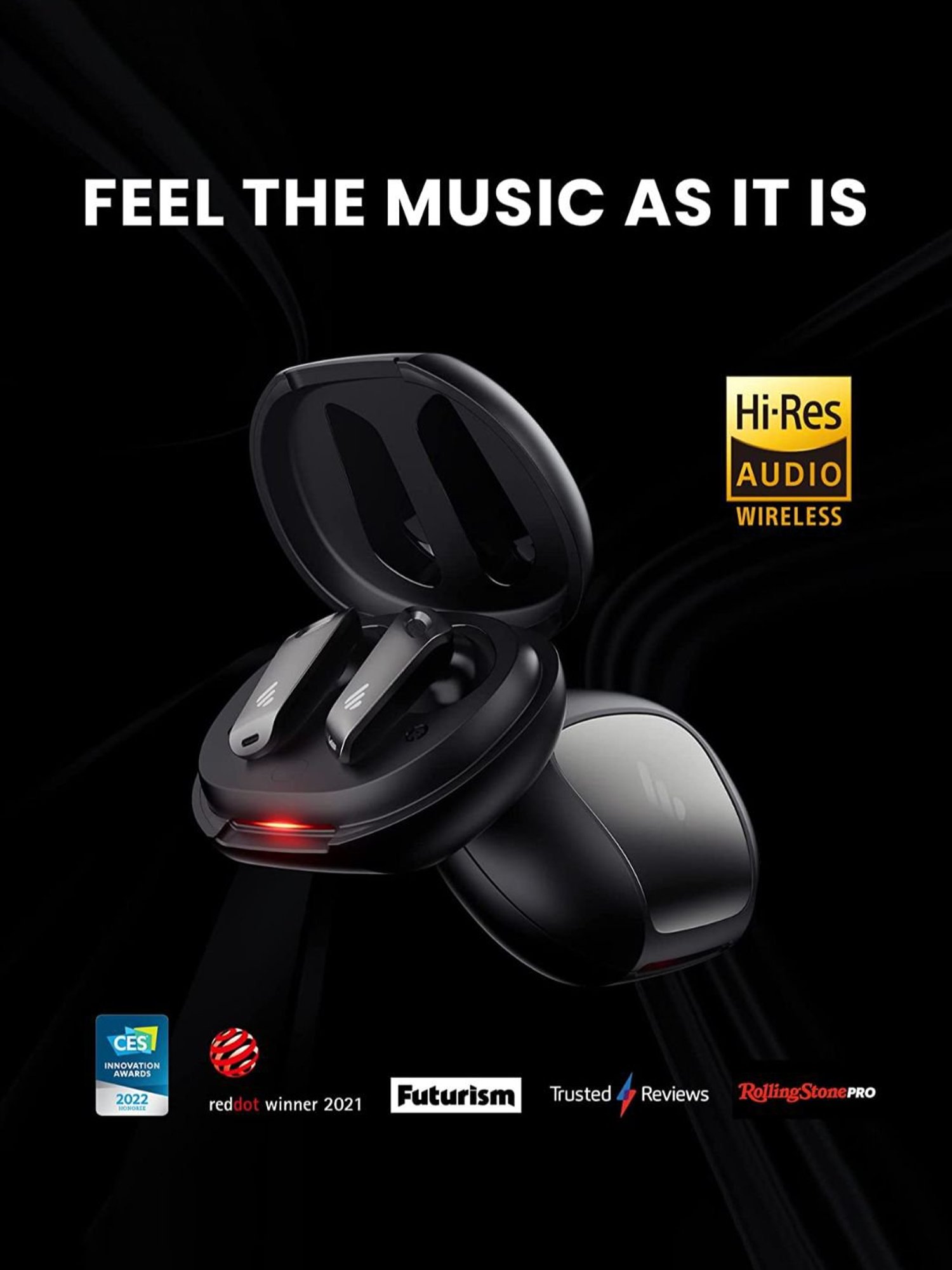 Edifier NeoBuds Pro True Wireless Stereo Earbuds with Active Noise Cancellation (Black)