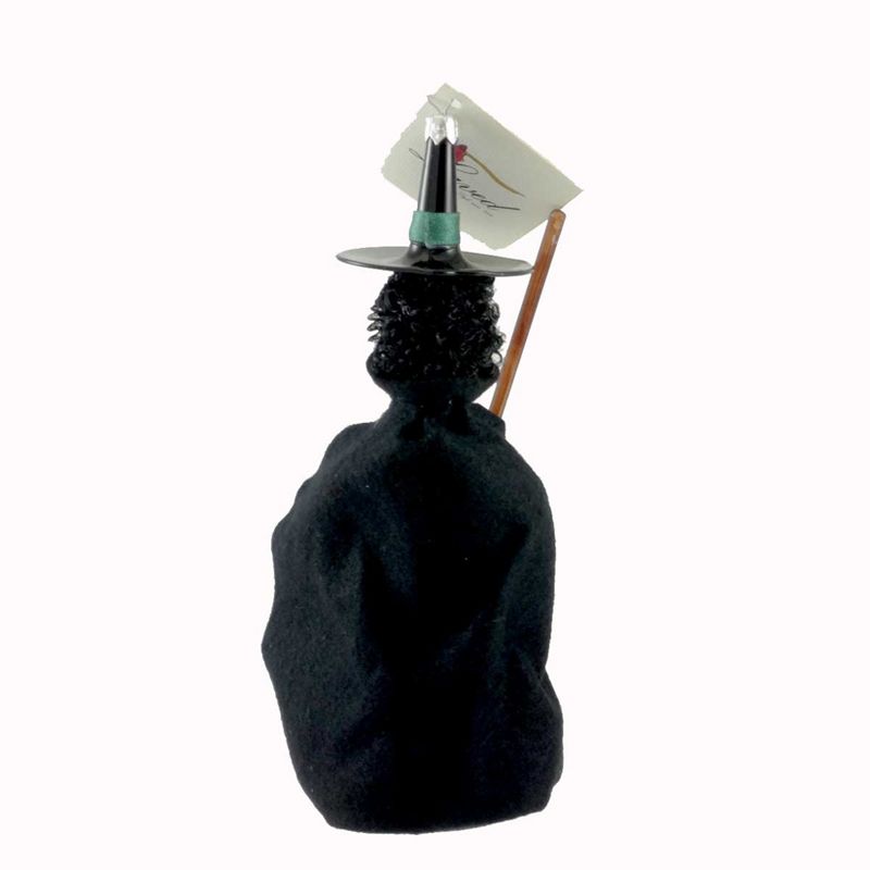 Laved Italian Ornaments Green Witch Felt Cape Broom Halloween Broom  -  Tree Ornaments