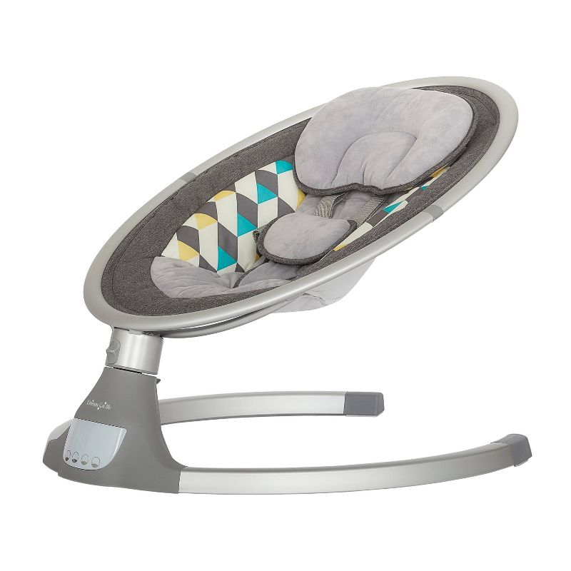 Dream On Me Zazu Cradling Swing - Gray & Blue