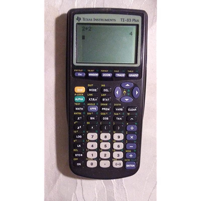 TI-83 Plus Programmable Graphing Calculator (Packaging and Colors May Vary)