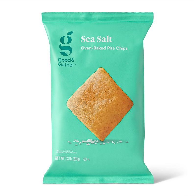 Baked Sea Salt Pita Chips - 7.3oz - Good & Gather™
