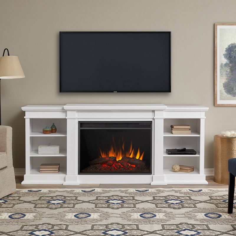 Real Flame Eliot Grand Electric Fireplace Entertainment Center White