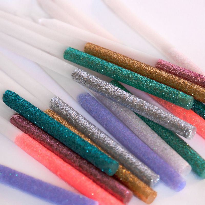 Meri Meri - Multicolor Dipped Glitter Candles - Cake Candles - 16ct