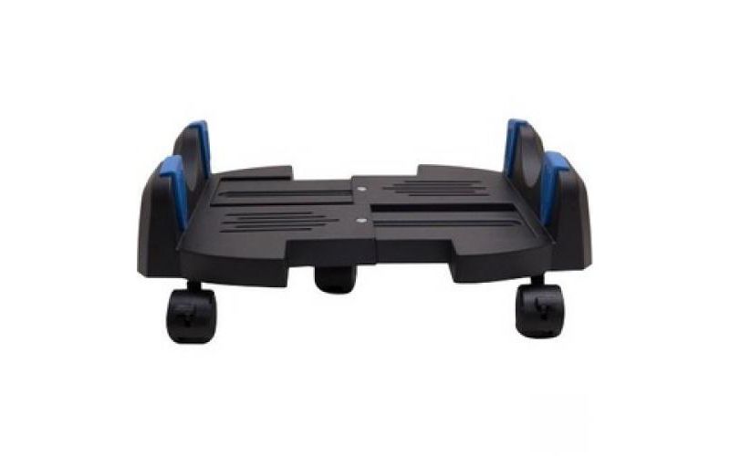 SYBA Multimedia CPU Stand - 540 lb Load Capacity - 12" Width - Plastic - Black