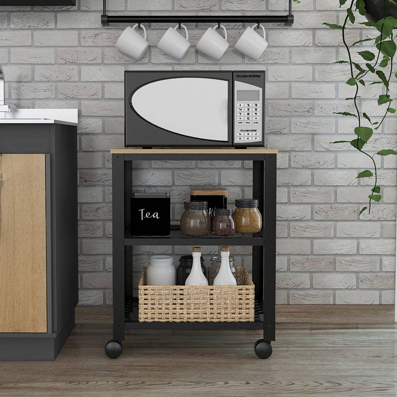 Emery Kitchen Cart Light Wood - RST Brands