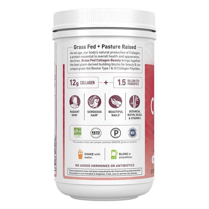 Garden of Life Grass Fed Beauty Collagen Powder - Cranberry Pomegranate - 9.52oz