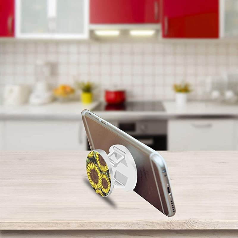 Mounts and Stands Expanding Stand Grip Mount Socket for Smartphones Tablets and iPhone Sunflower